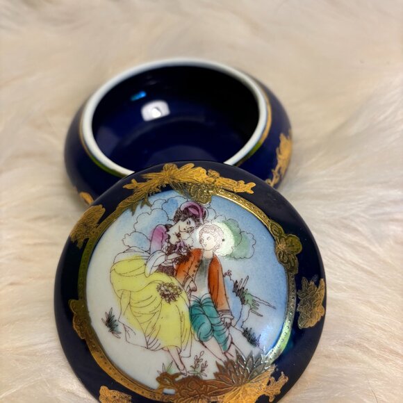 Vintage L.F. Fine Porcelain Limages P.R.G. Trinket Dish - Picture 3 of 4